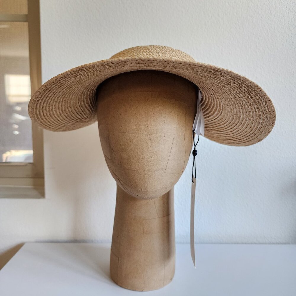 NWT - Helen Kaminski Maris Raffia Visor Hat - Natural👒 #11957 - Picture 11 of 13